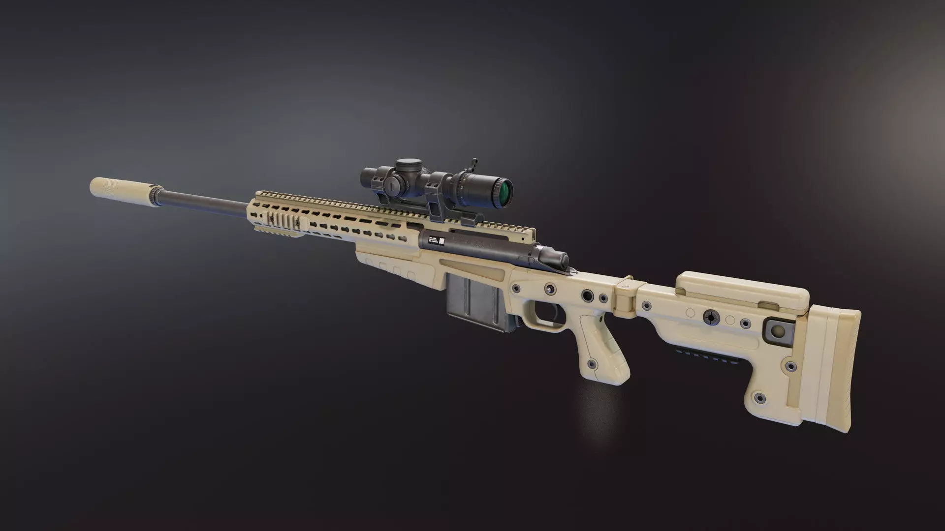 AICS MK13 Mod7 Low-poly 3D model_0