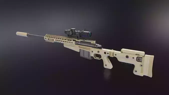 AICS MK13 Mod7 Low-poly 3D model