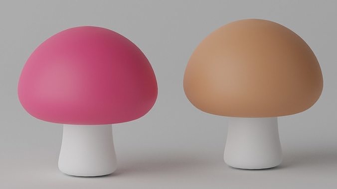 Cartoon Cute Mushroom 3D model