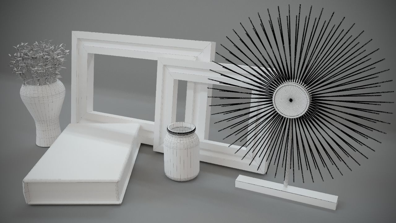 Vintage decorative frames 3D model_6