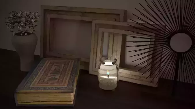 Vintage decorative frames 3D model