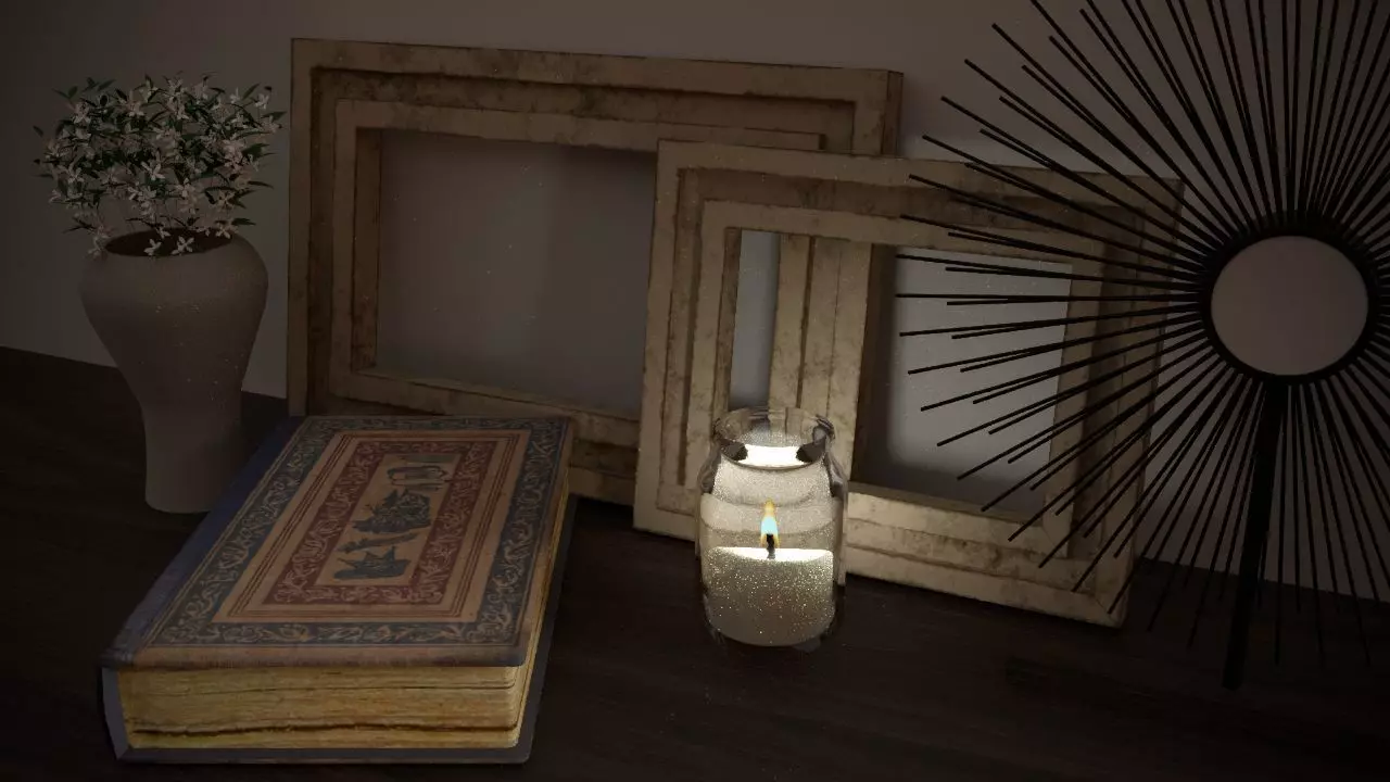 Vintage decorative frames 3D model_0