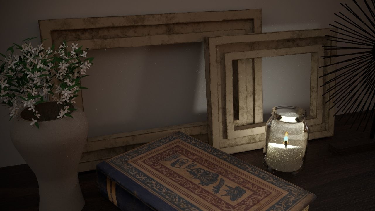 Vintage decorative frames 3D model_1