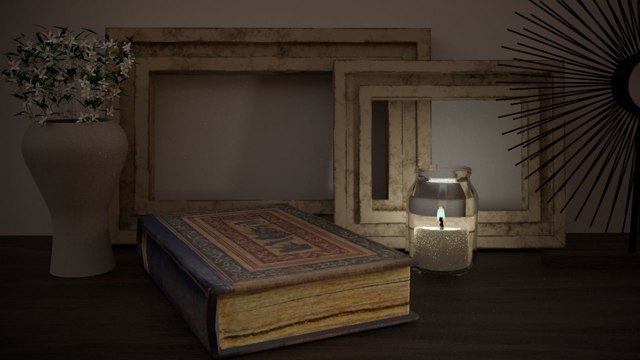 Vintage decorative frames 3D model_4