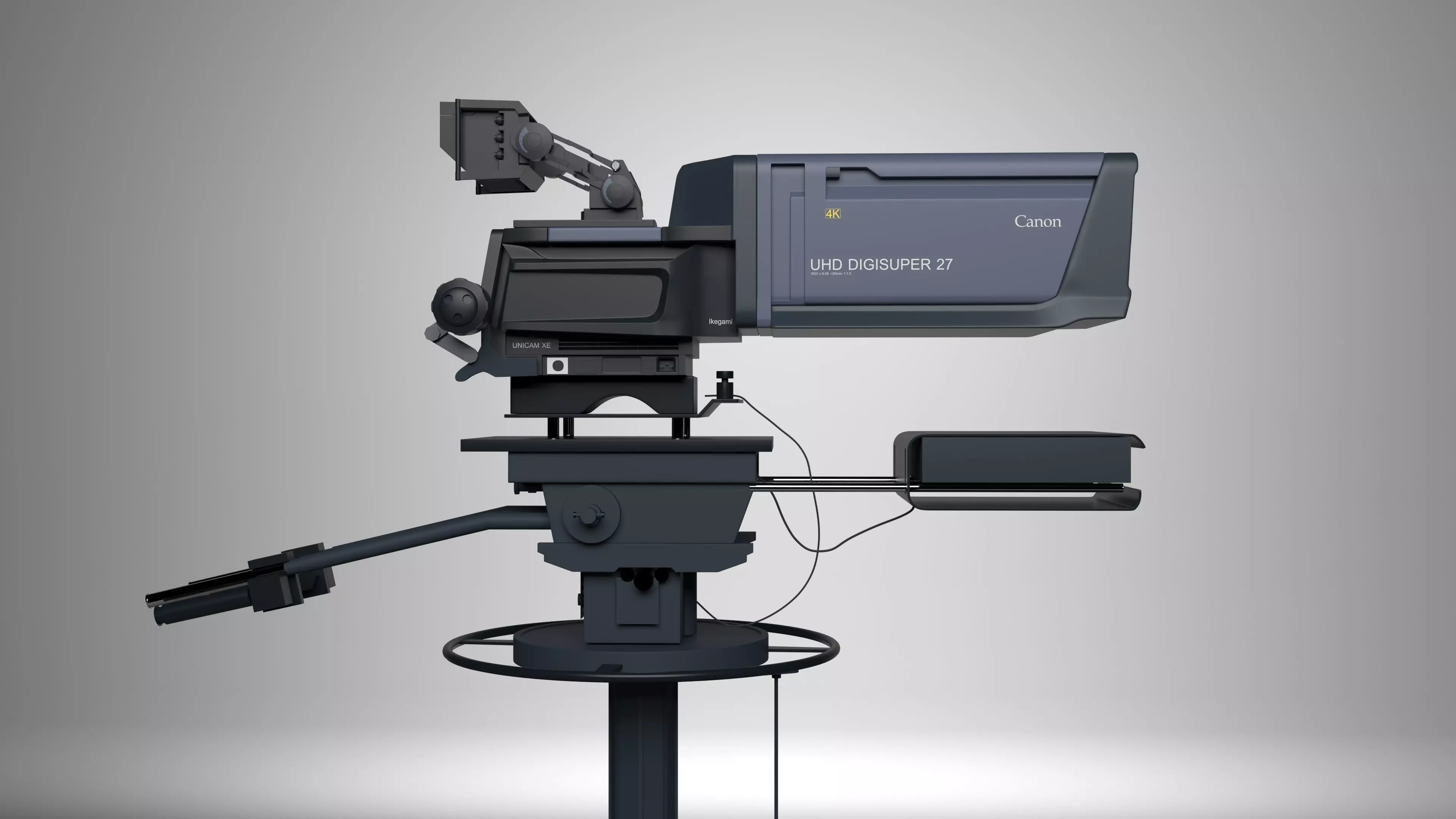 Sony Television Video Camera Low-poly 3D model