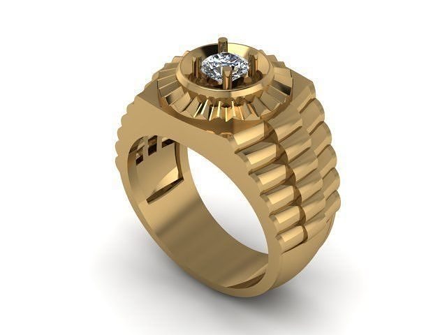 men ring for daimond 3D print model