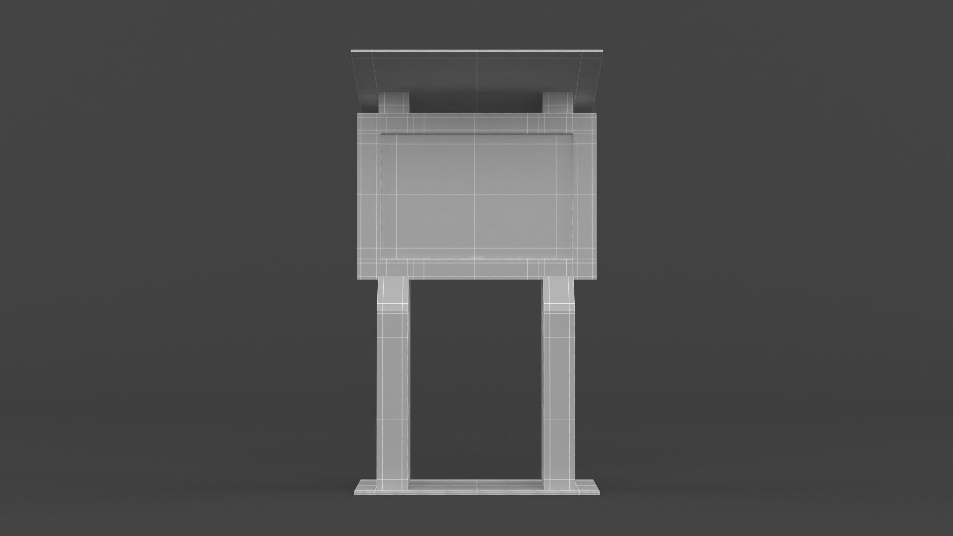 Electronic Kiosk 3D model_7
