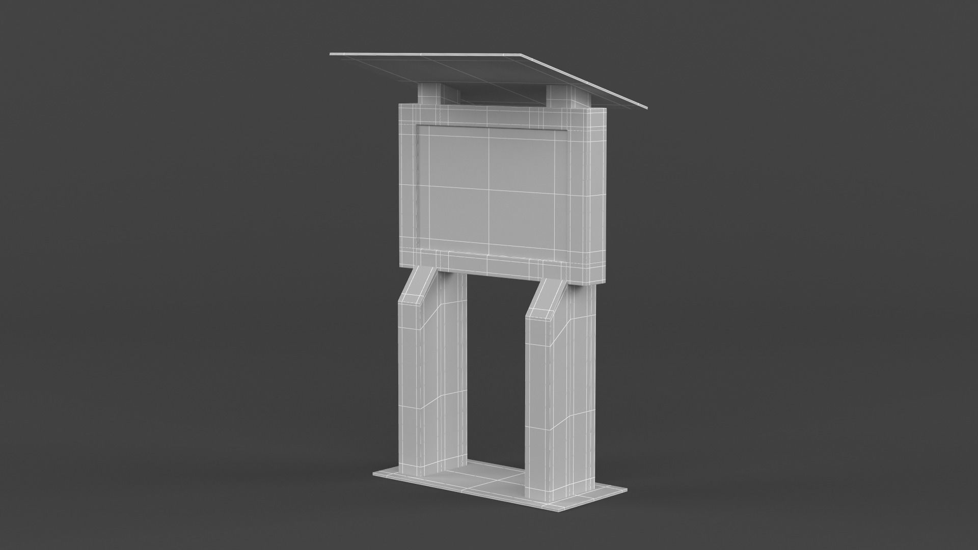 Electronic Kiosk 3D model_8