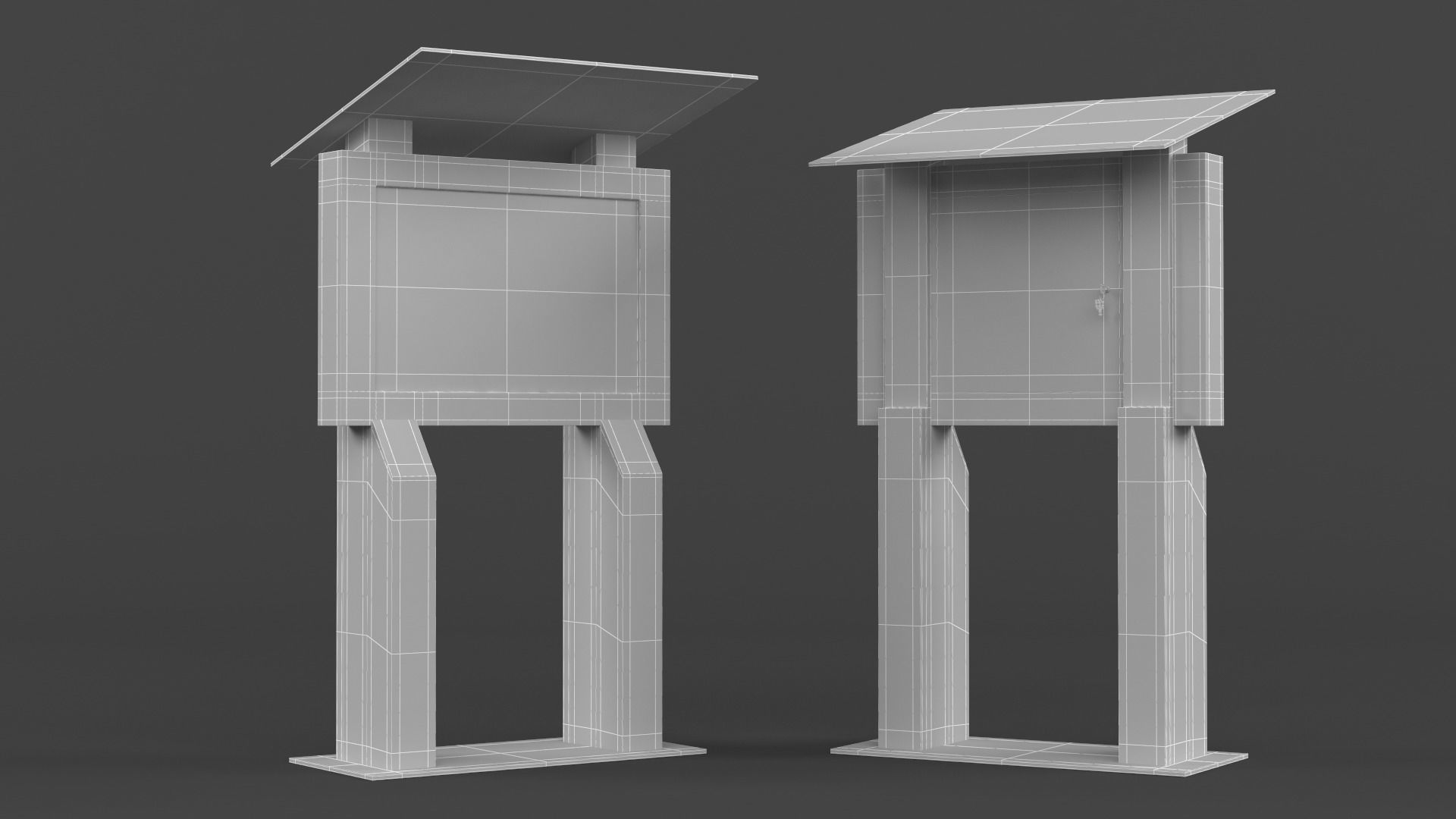 Electronic Kiosk 3D model_5