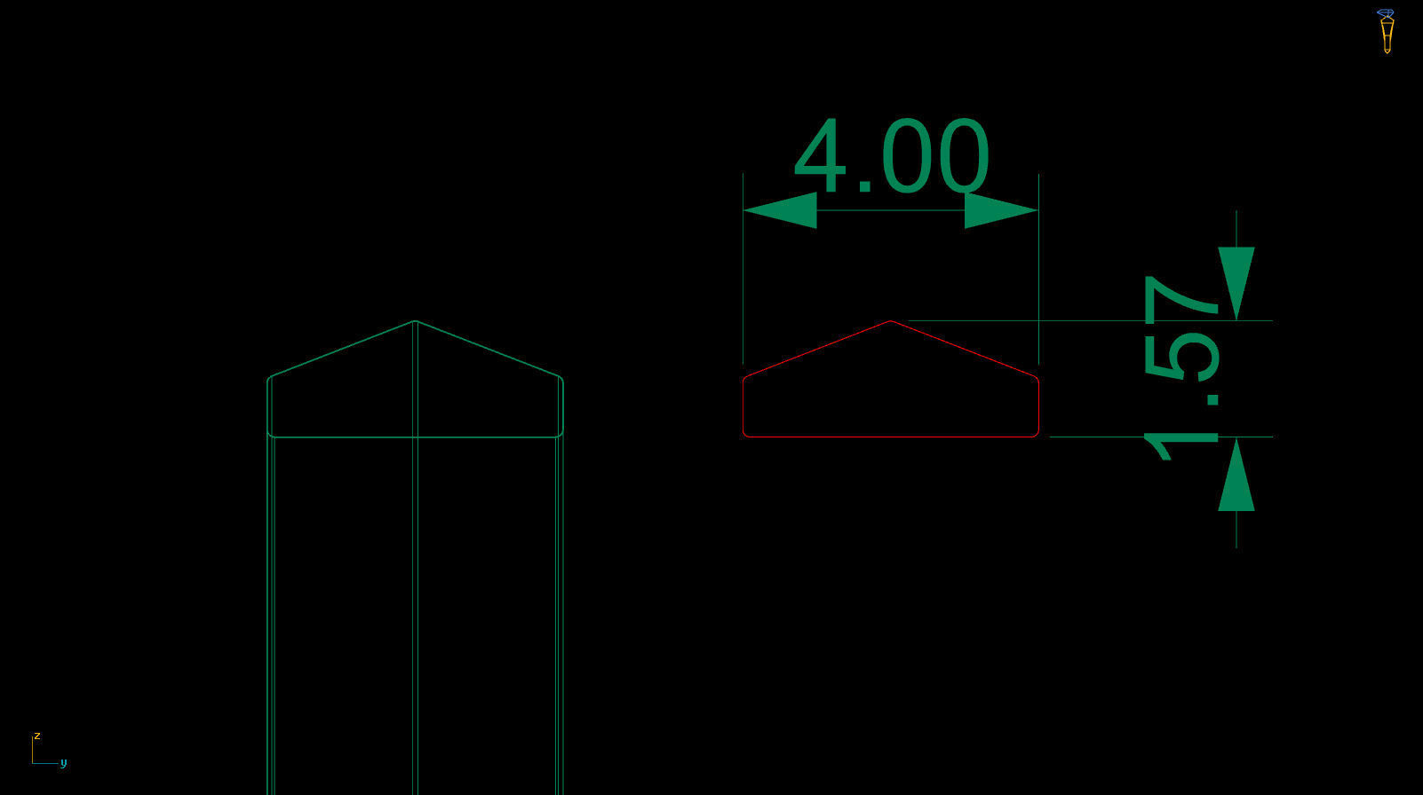 Apex profile Wedding Ring 4 mm Wide US Sizes 3D print model_10