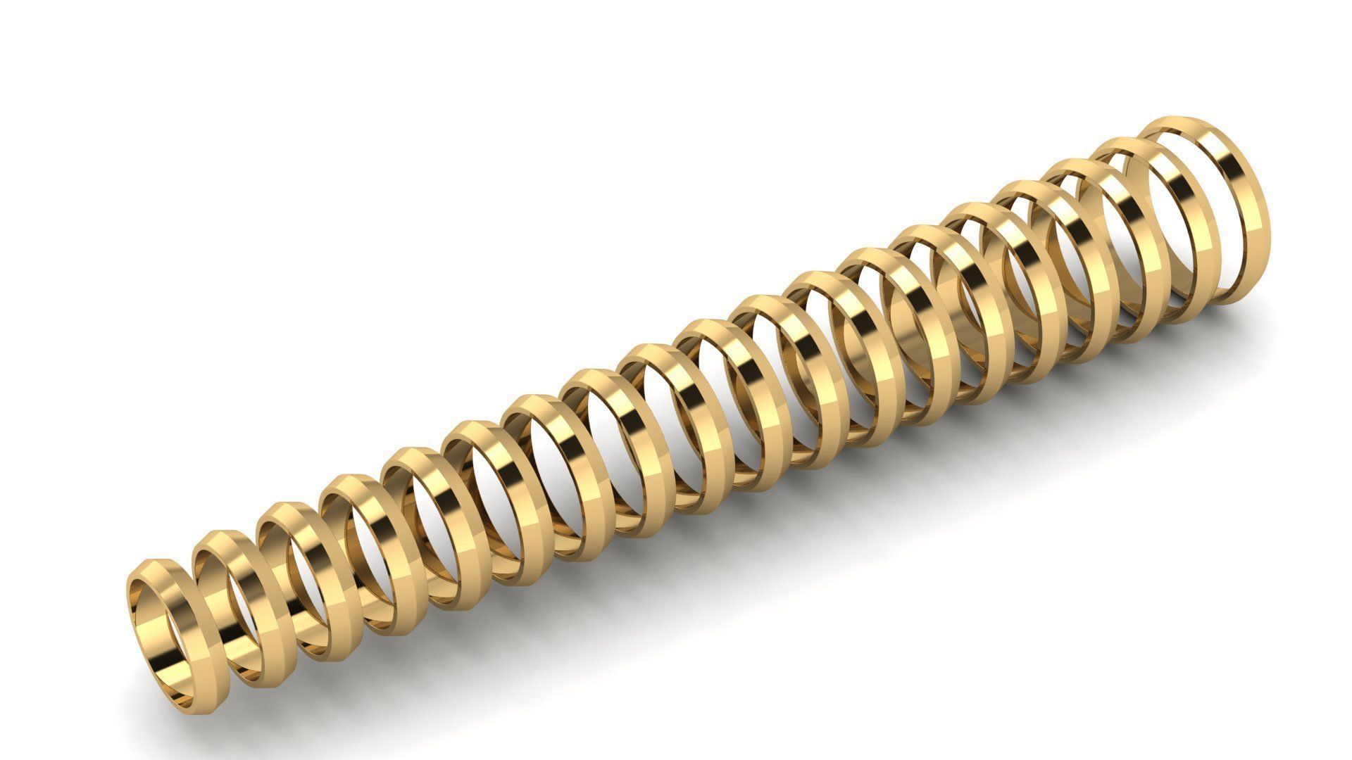 Apex profile Wedding Ring 4 mm Wide US Sizes 3D print model_3