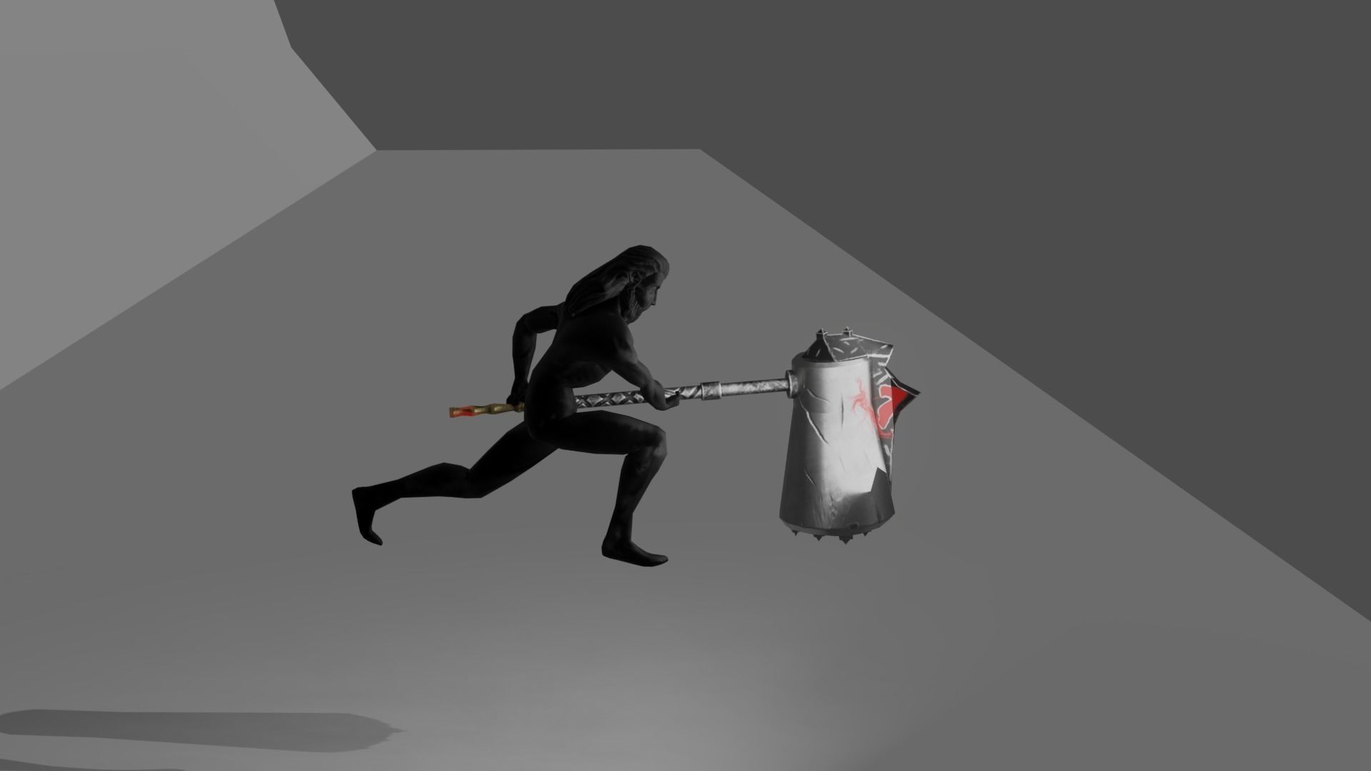 Evilish Mace Low-poly 3D model_8