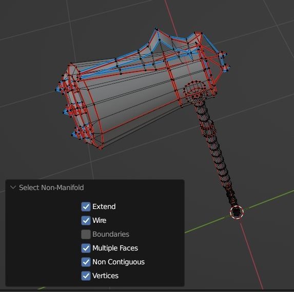 Evilish Mace Low-poly 3D model_16