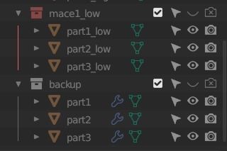 Evilish Mace Low-poly 3D model_21