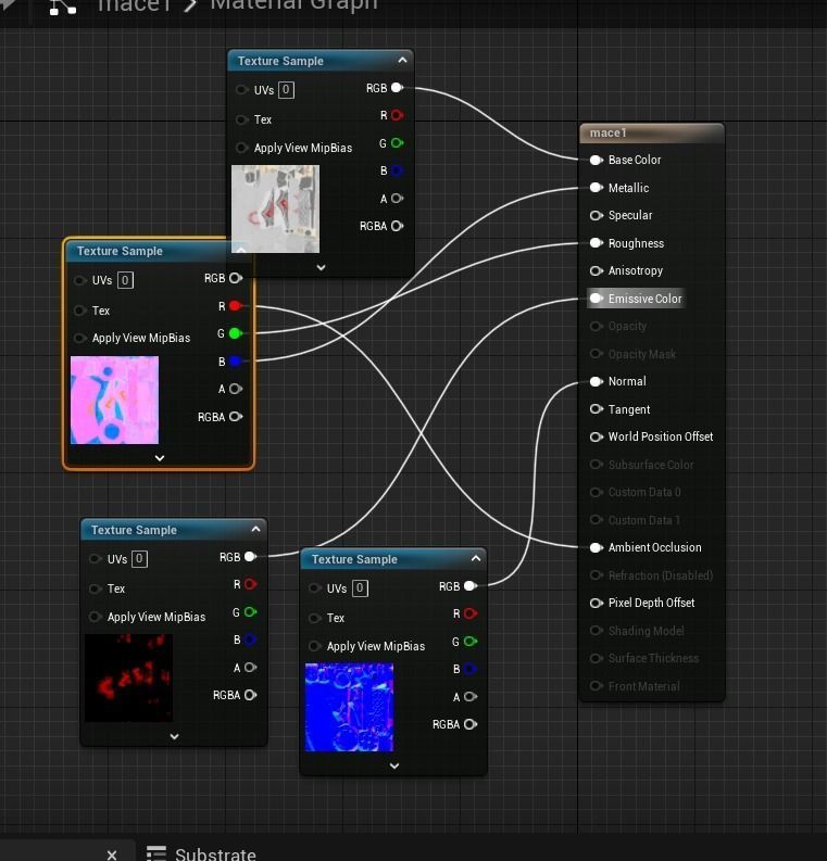 Evilish Mace Low-poly 3D model_12
