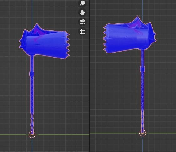Evilish Mace Low-poly 3D model_14