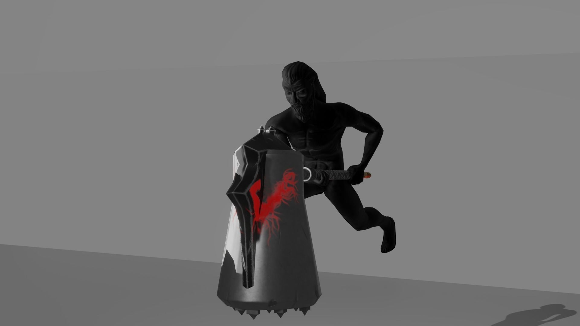 Evilish Mace Low-poly 3D model_10