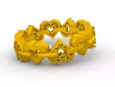 Heart Ring Anillo Corazon SM 3D print model