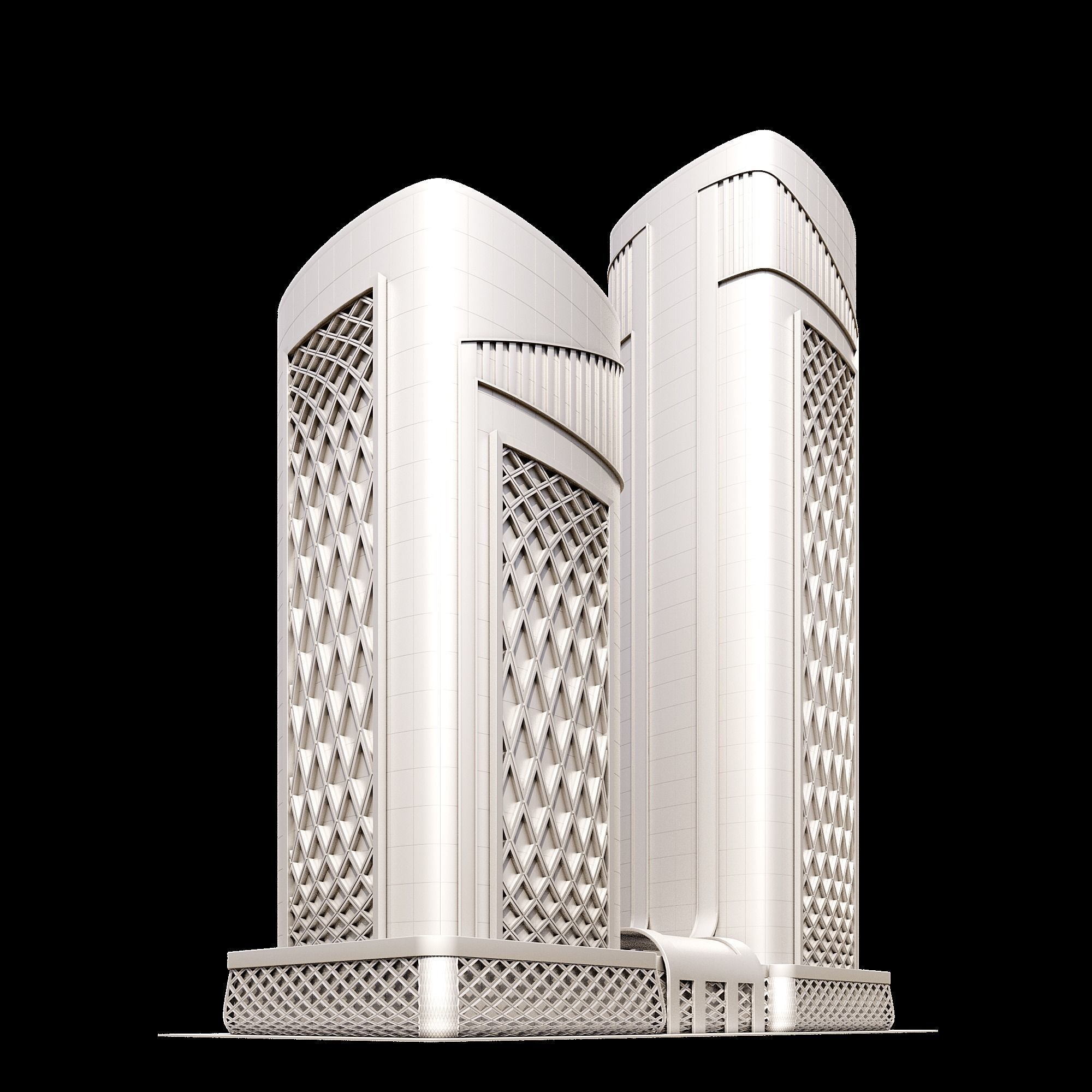 High-Rise Building 3D model_4