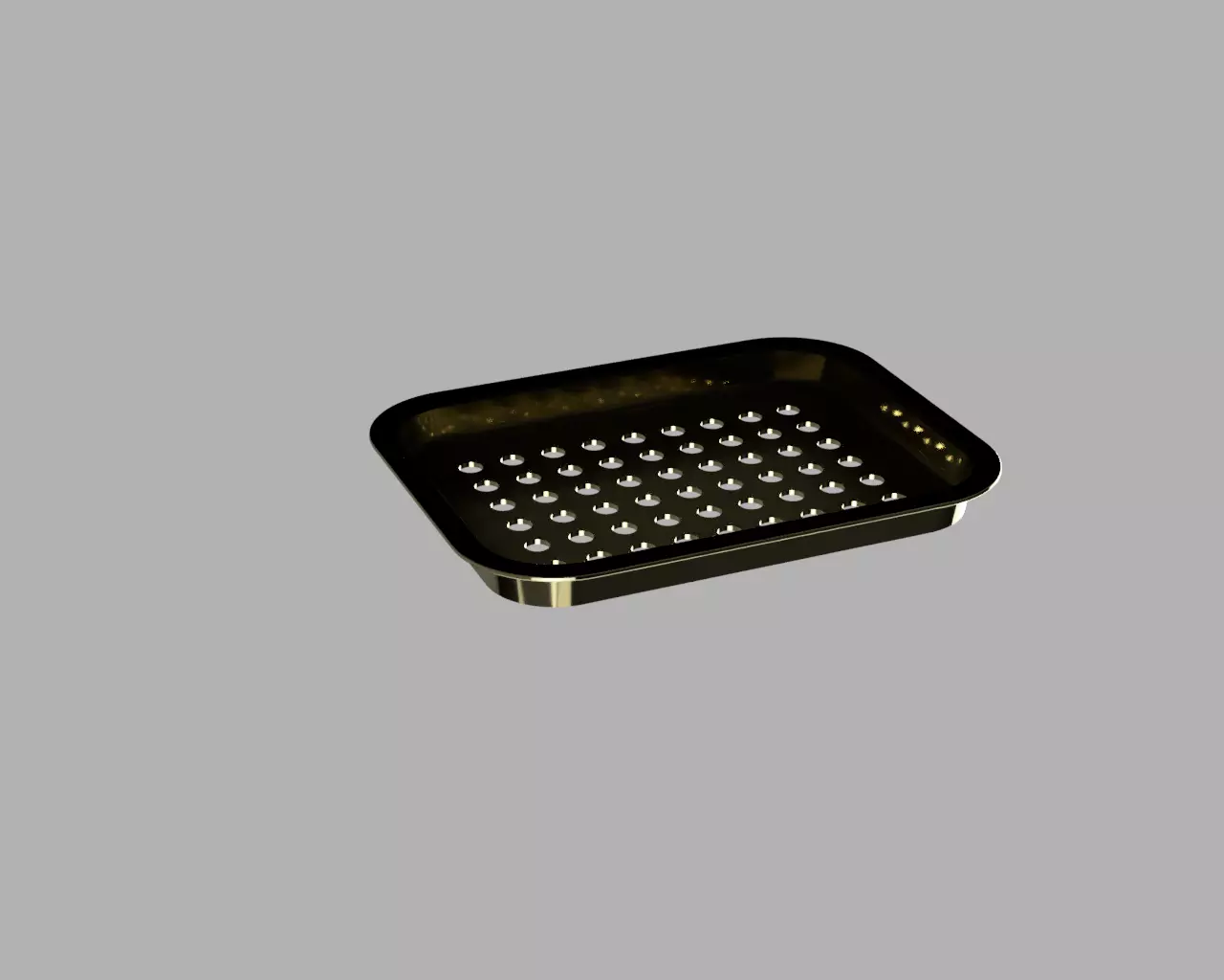 Tray with hole 3D print model_0