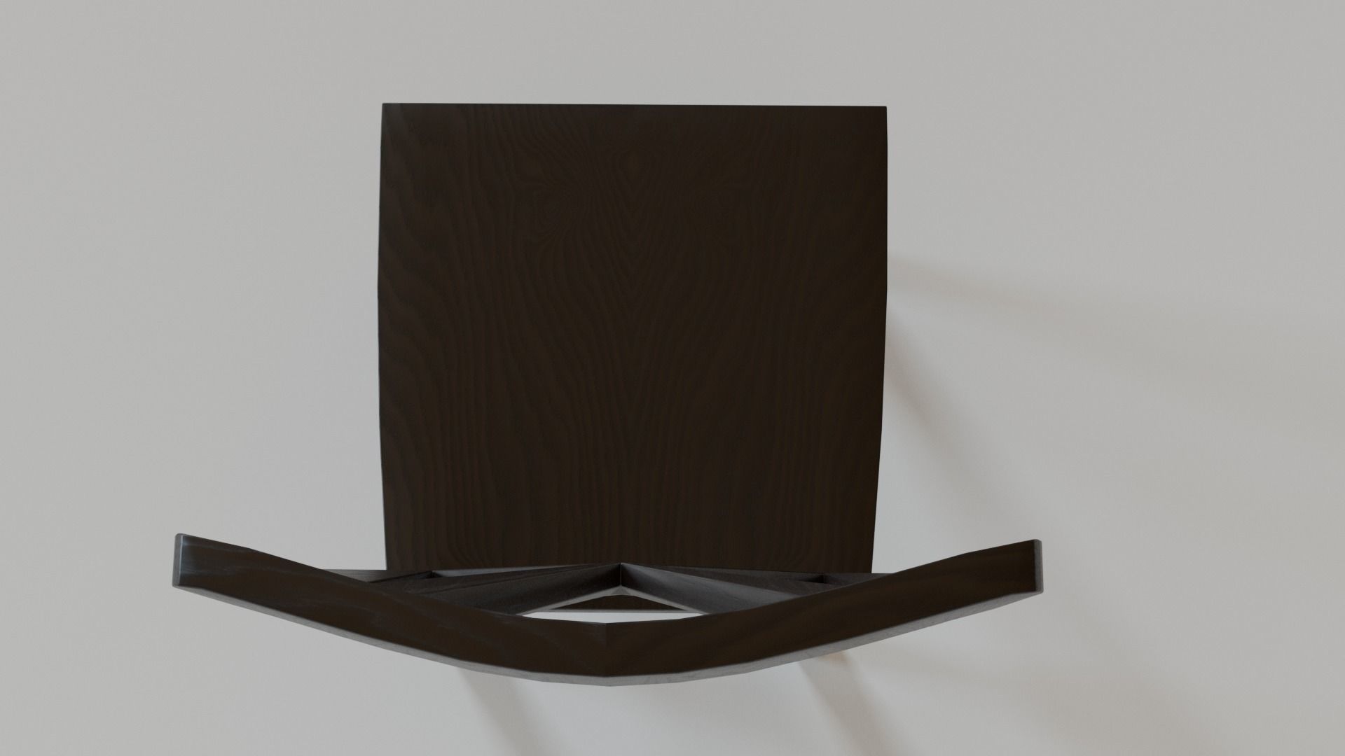 Kitchen Chair Low-poly 3D model_4
