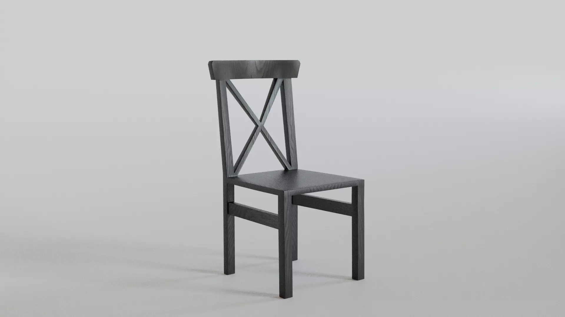 Kitchen Chair Low-poly 3D model_0