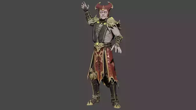 Shinnok Low-poly 3D model