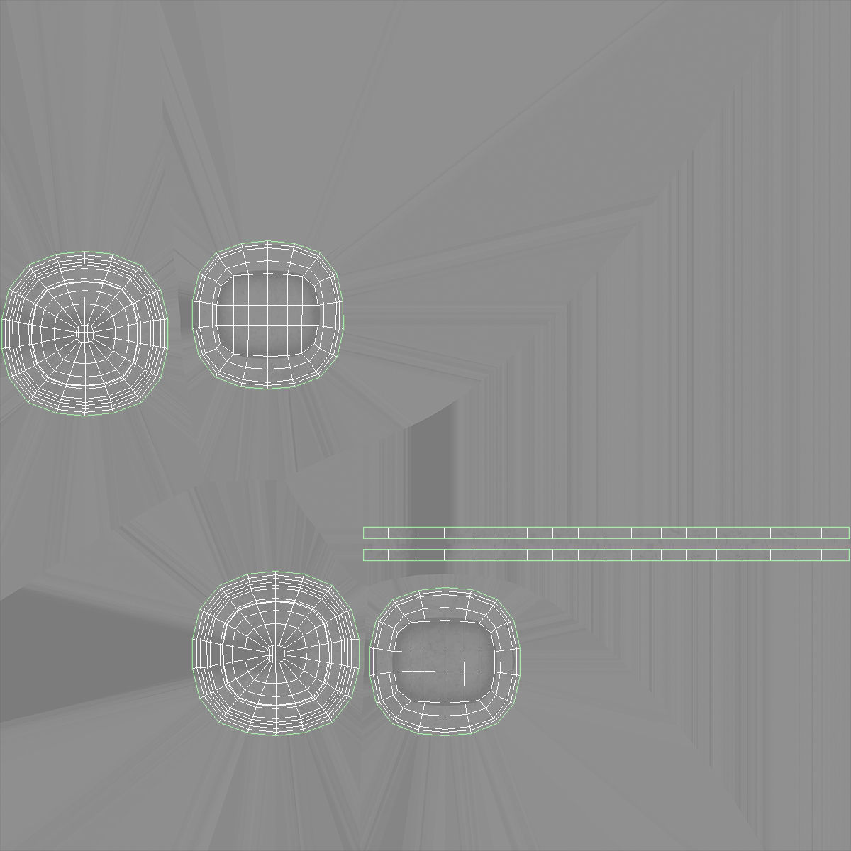 Earmuffs Red Low-poly 3D model_15