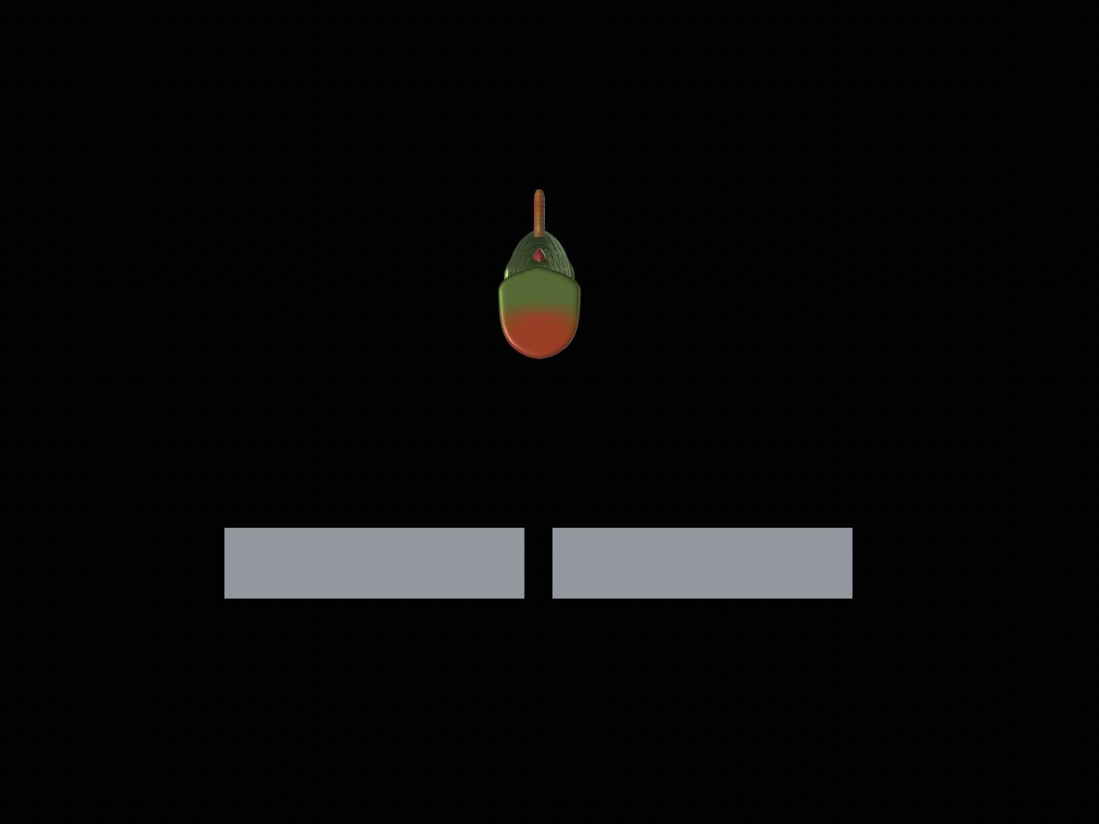 2x am bait fish 12cm 16 cm hoof form for predator fishing  3D print model_3