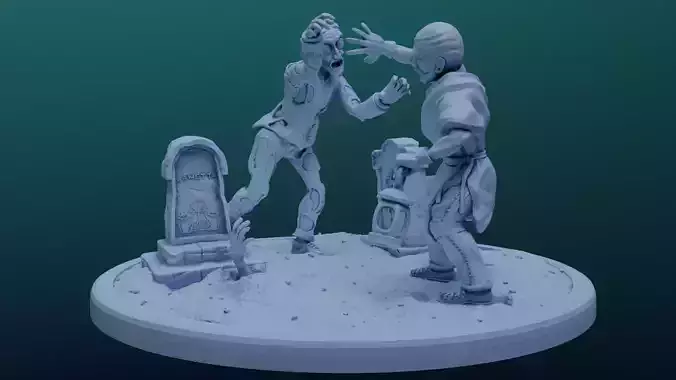 A quiet night at the Cemetery