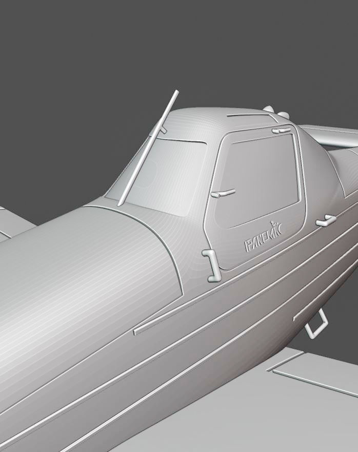 Embraer Ipanema 202 3D print model_6