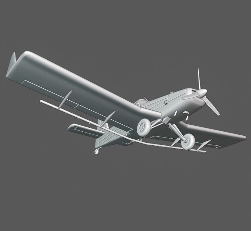 Embraer Ipanema 202 3D print model_2