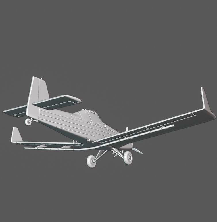 Embraer Ipanema 202 3D print model_3