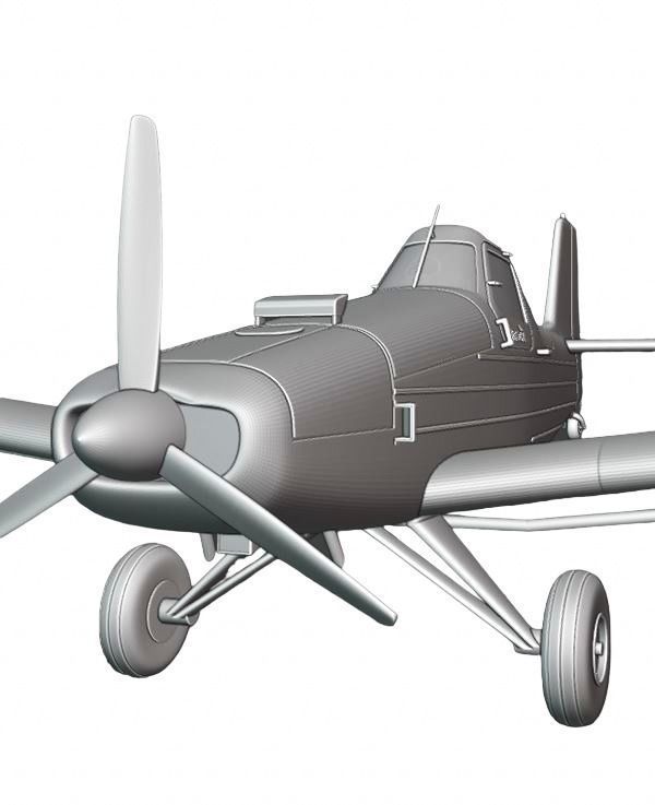 Embraer Ipanema 202 3D print model_4
