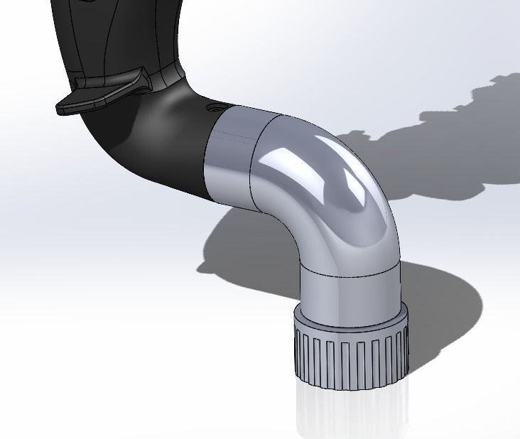 Mh-60R cyclic for flight sims with functional buttons 3D print model_12