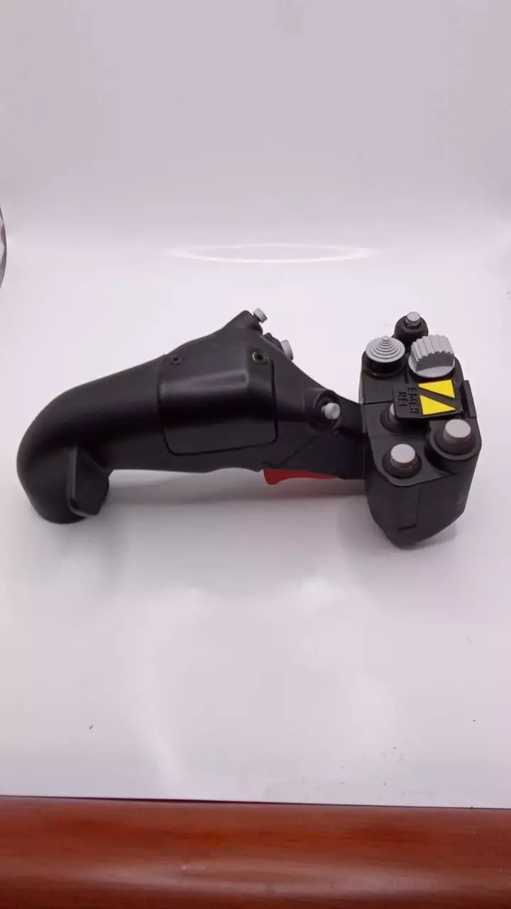 Mh-60R cyclic for flight sims with functional buttons 3D print model_0