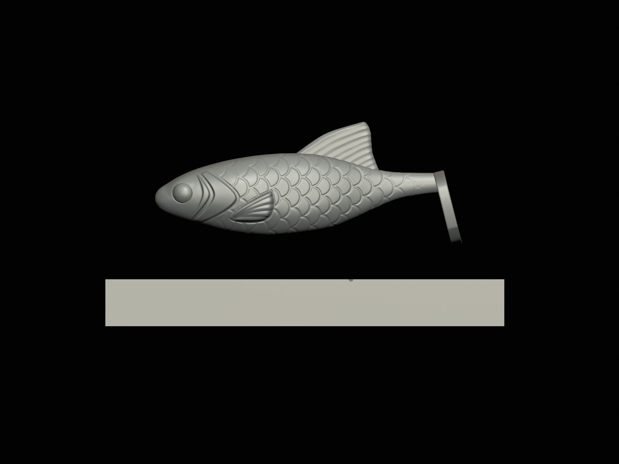 2x am bait fish 12cm 16cm hoof form for predator fishing  3D print model_9