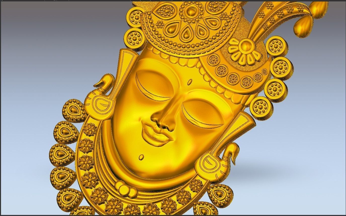 SHREENATH JI 3D model_2