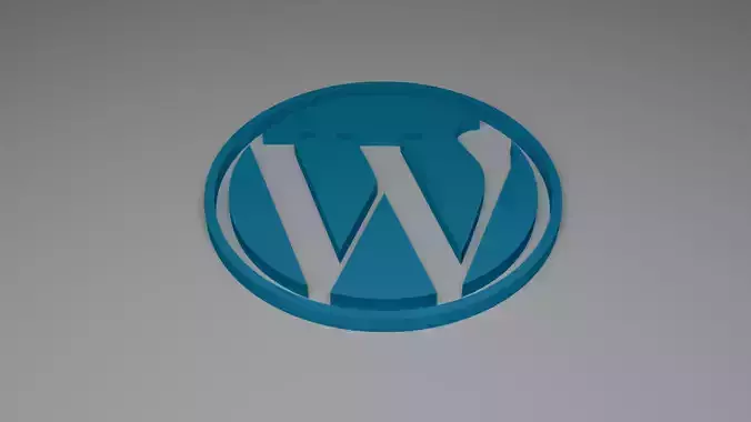 3d logo Wordpress 3D model