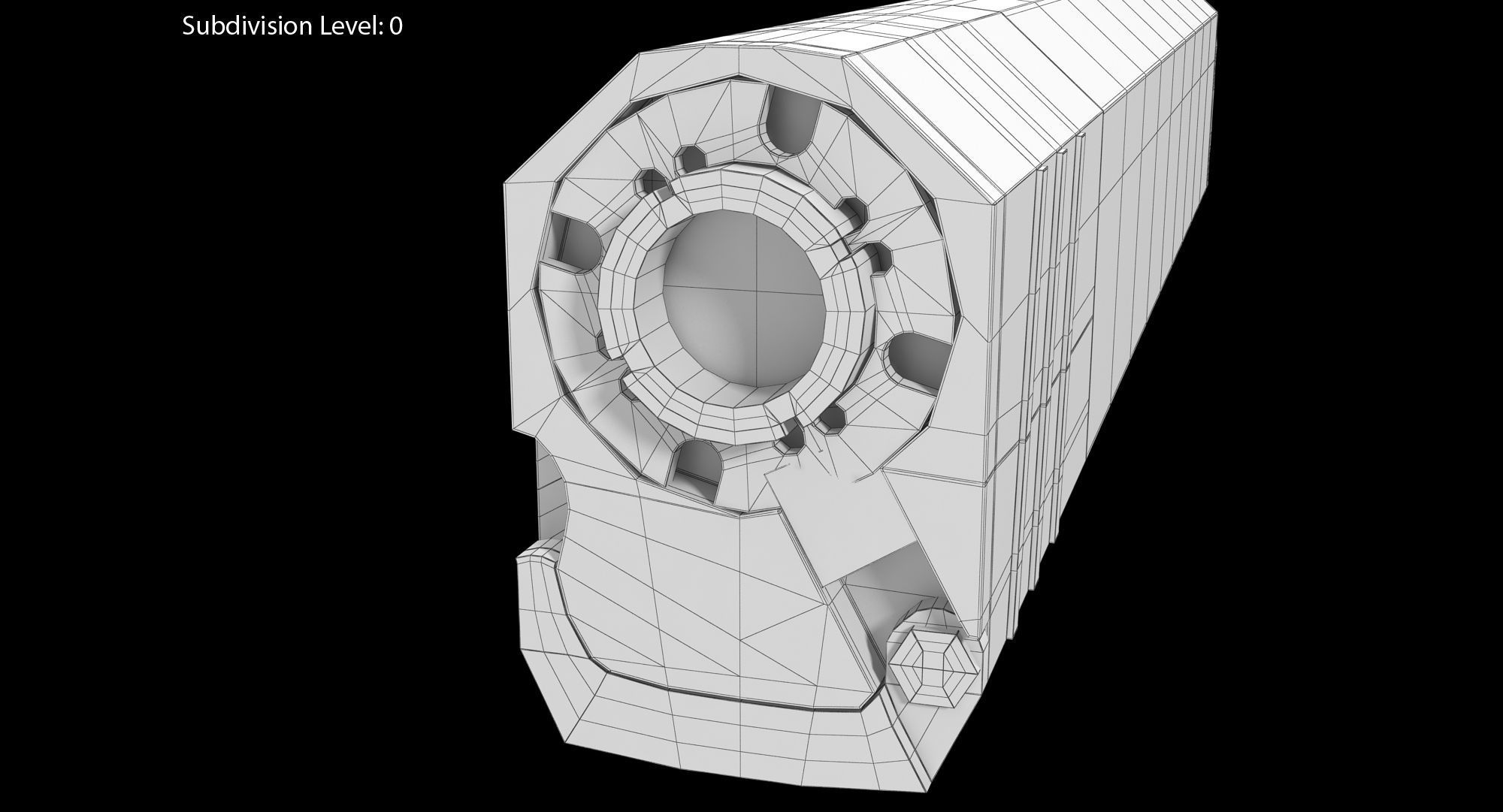 Silencer Osprey K45 Low-poly 3D model_20