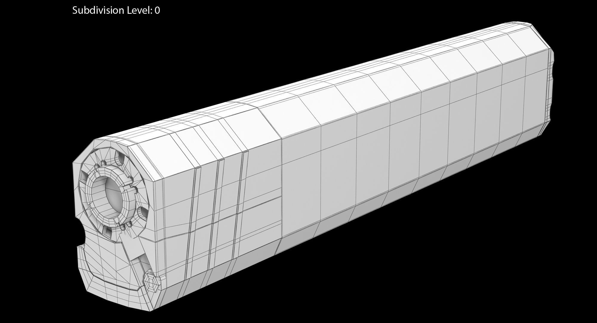 Silencer Osprey K45 Low-poly 3D model_5