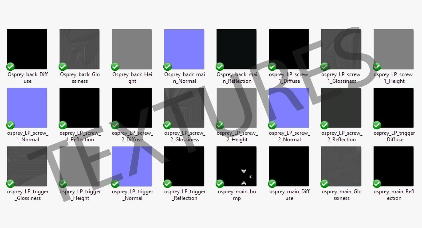 Silencer Osprey K45 Low-poly 3D model_23