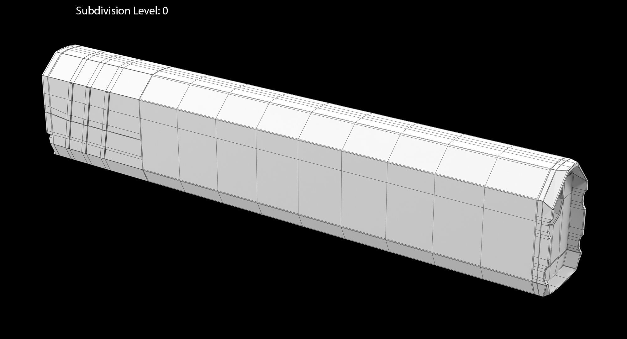 Silencer Osprey K45 Low-poly 3D model_2