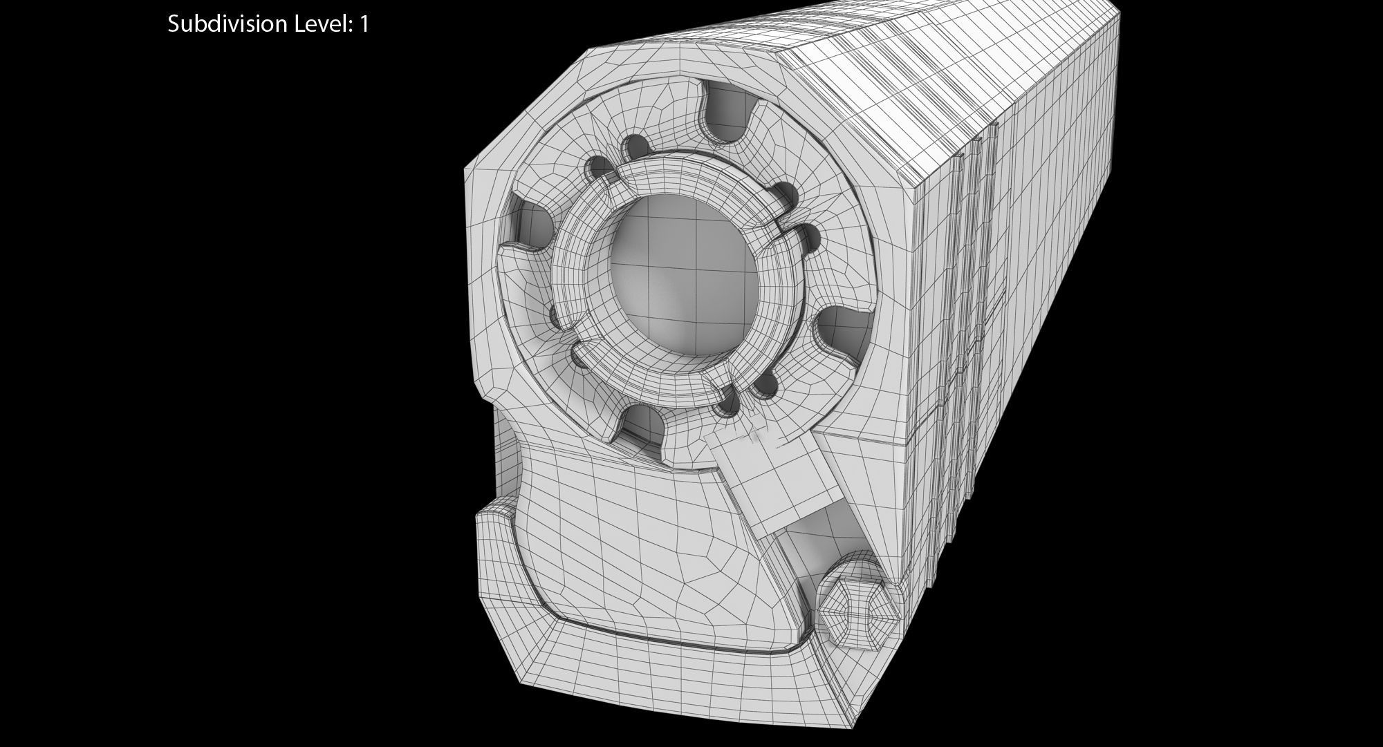 Silencer Osprey K45 Low-poly 3D model_21