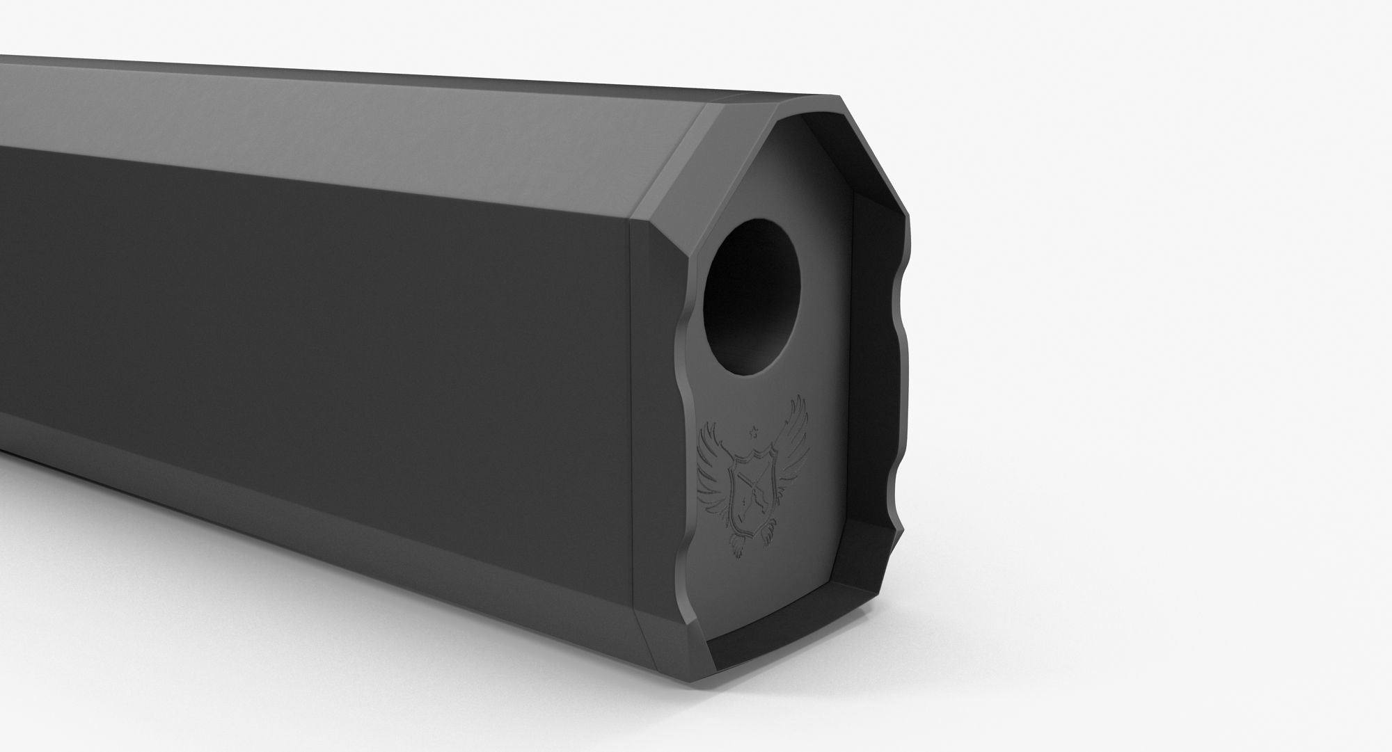 Silencer Osprey K45 Low-poly 3D model_16