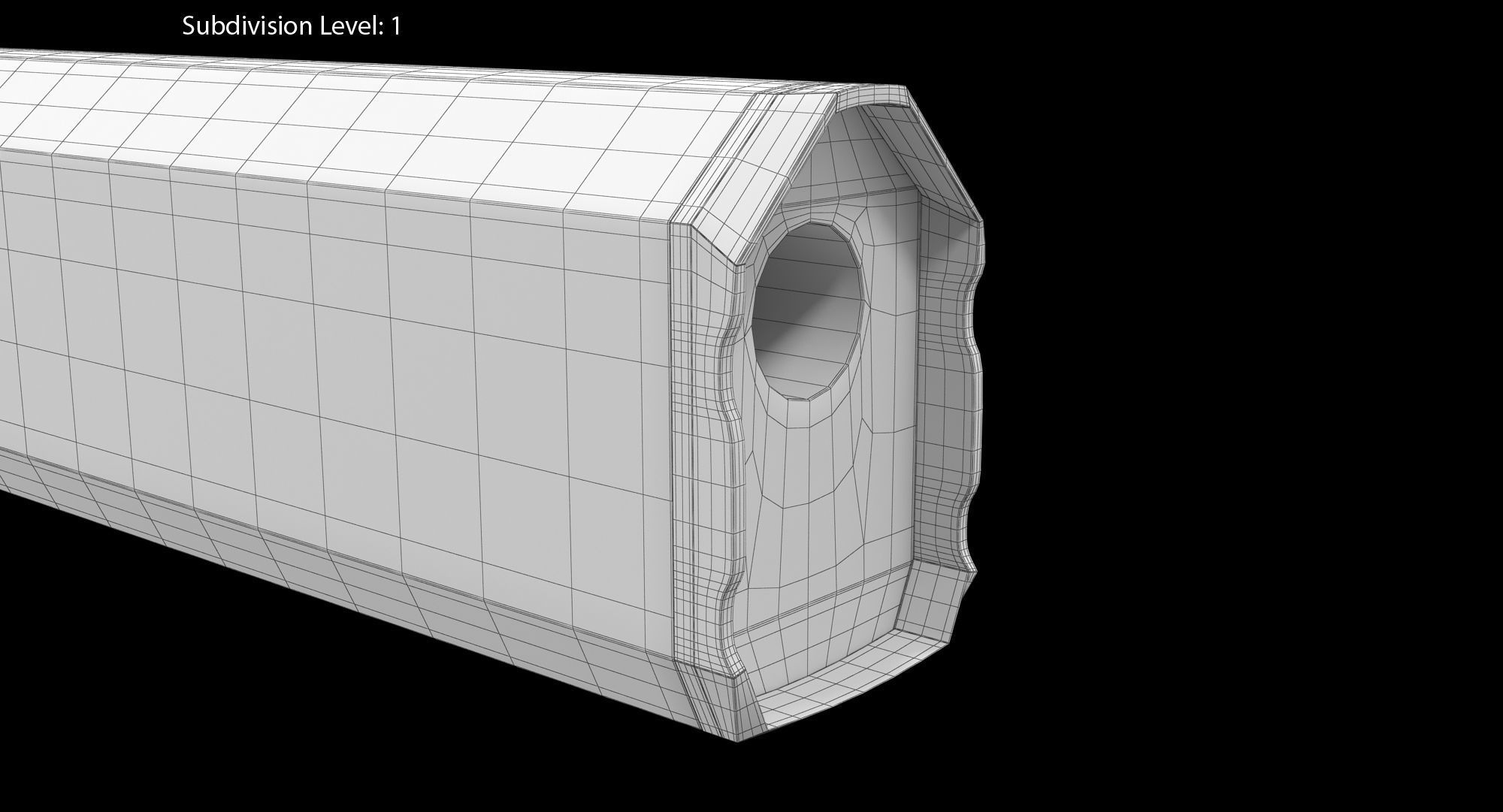 Silencer Osprey K45 Low-poly 3D model_18