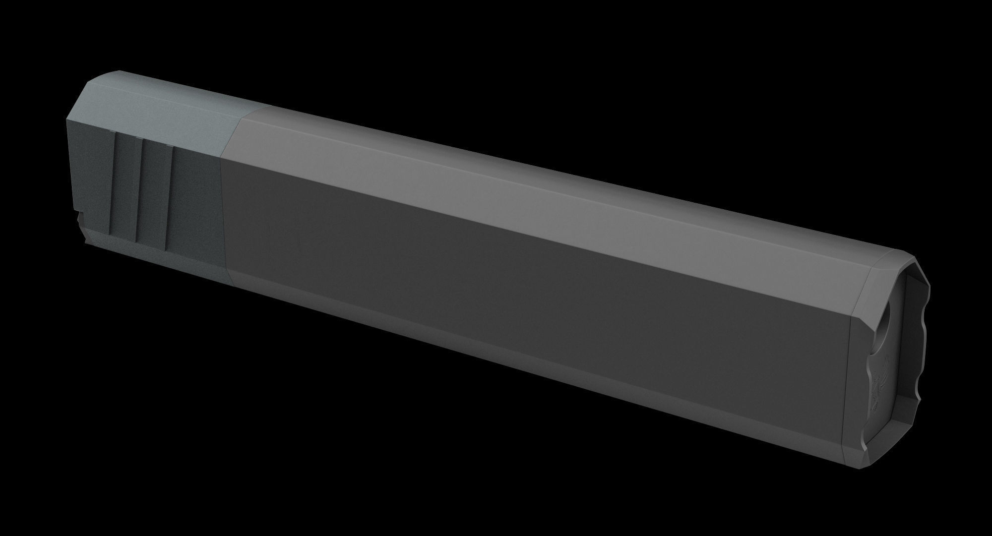 Silencer Osprey K45 Low-poly 3D model_1