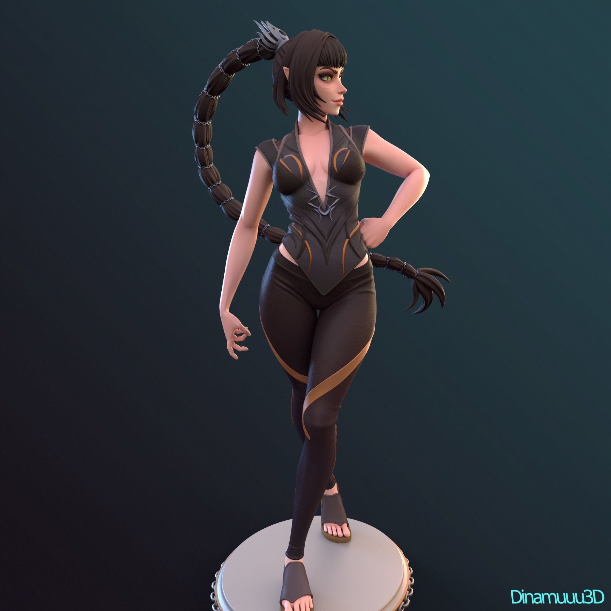 Shadowheart Multi Version SFW NSFW STL 3D print model 3D print model_4
