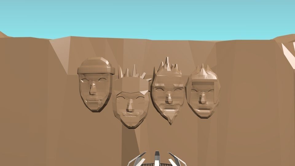 Konoha Naruto in Loupolli style Free low-poly 3D model_7