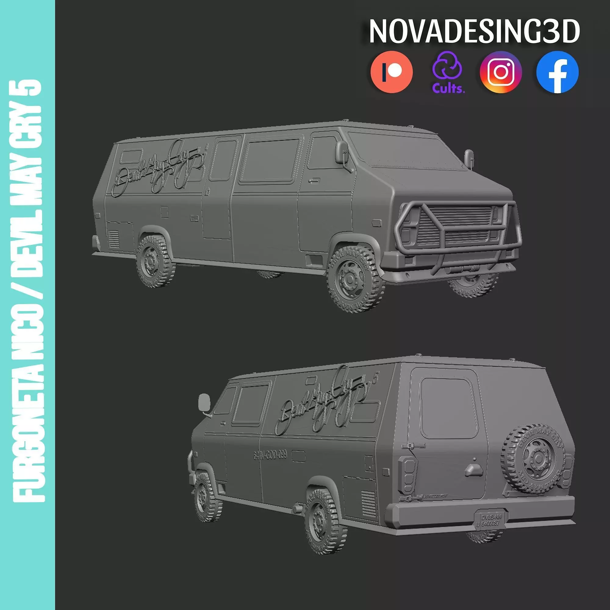 FURGONETA NICO DEVIL MAY CRY 5 3D print model